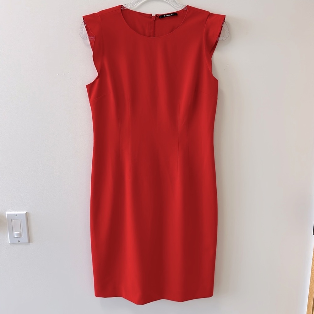Tahari • Red Career Dress • Sz 8